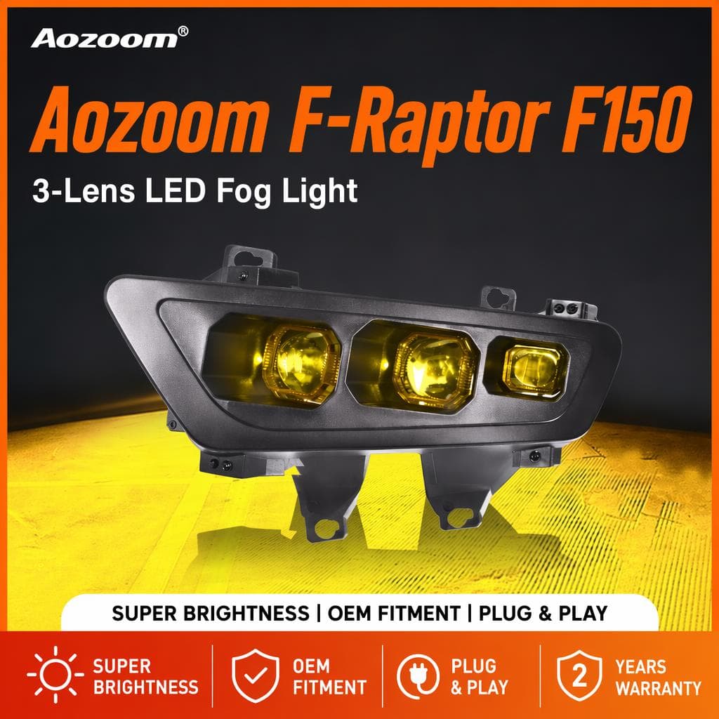 Aozoom F-Raptor Fog Light for Ford F150/Bronco Raptor thumbnail 1