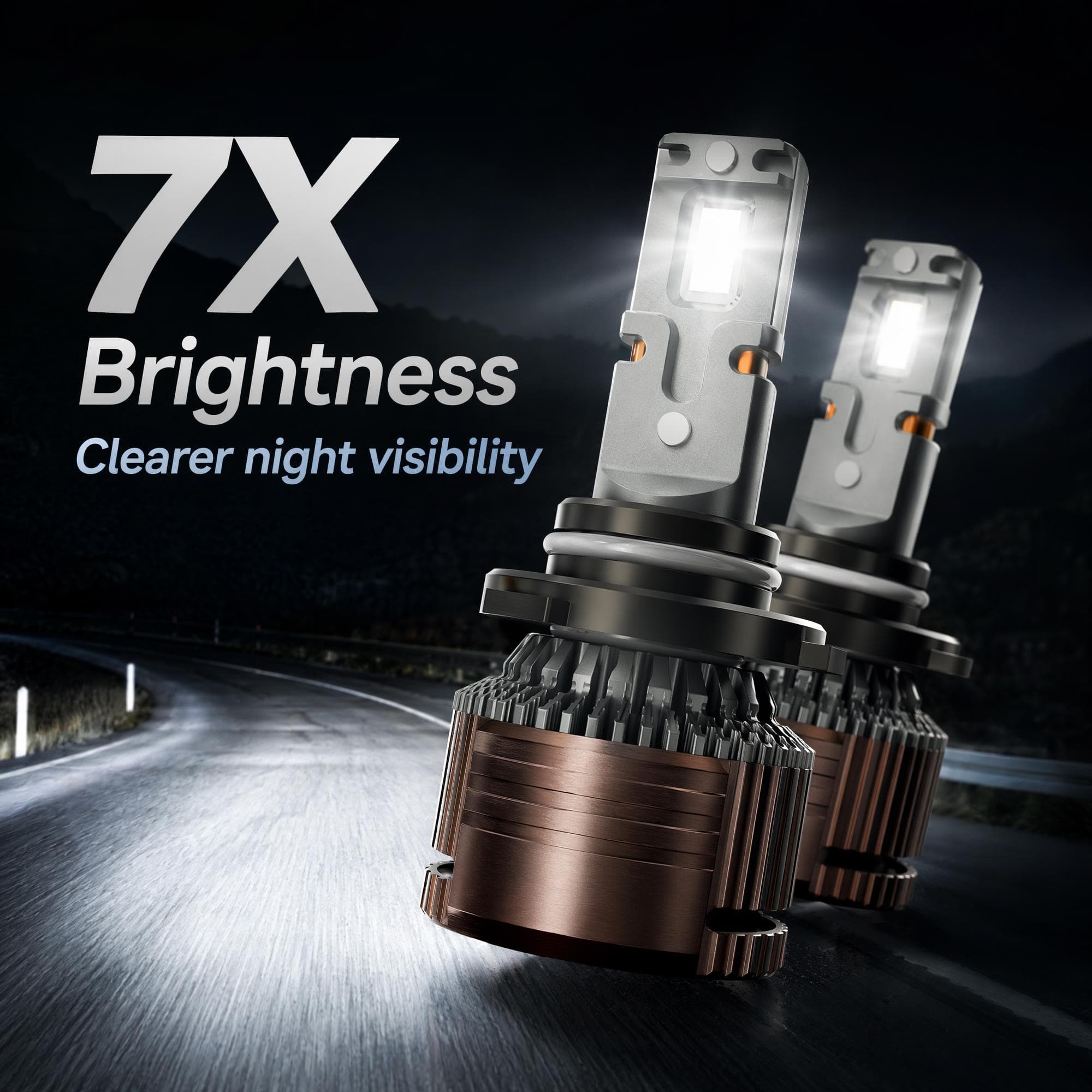 Aozoom Z-200 Series 9006 LED Bulbs, Brightness 13000LM 130W thumbnail 2