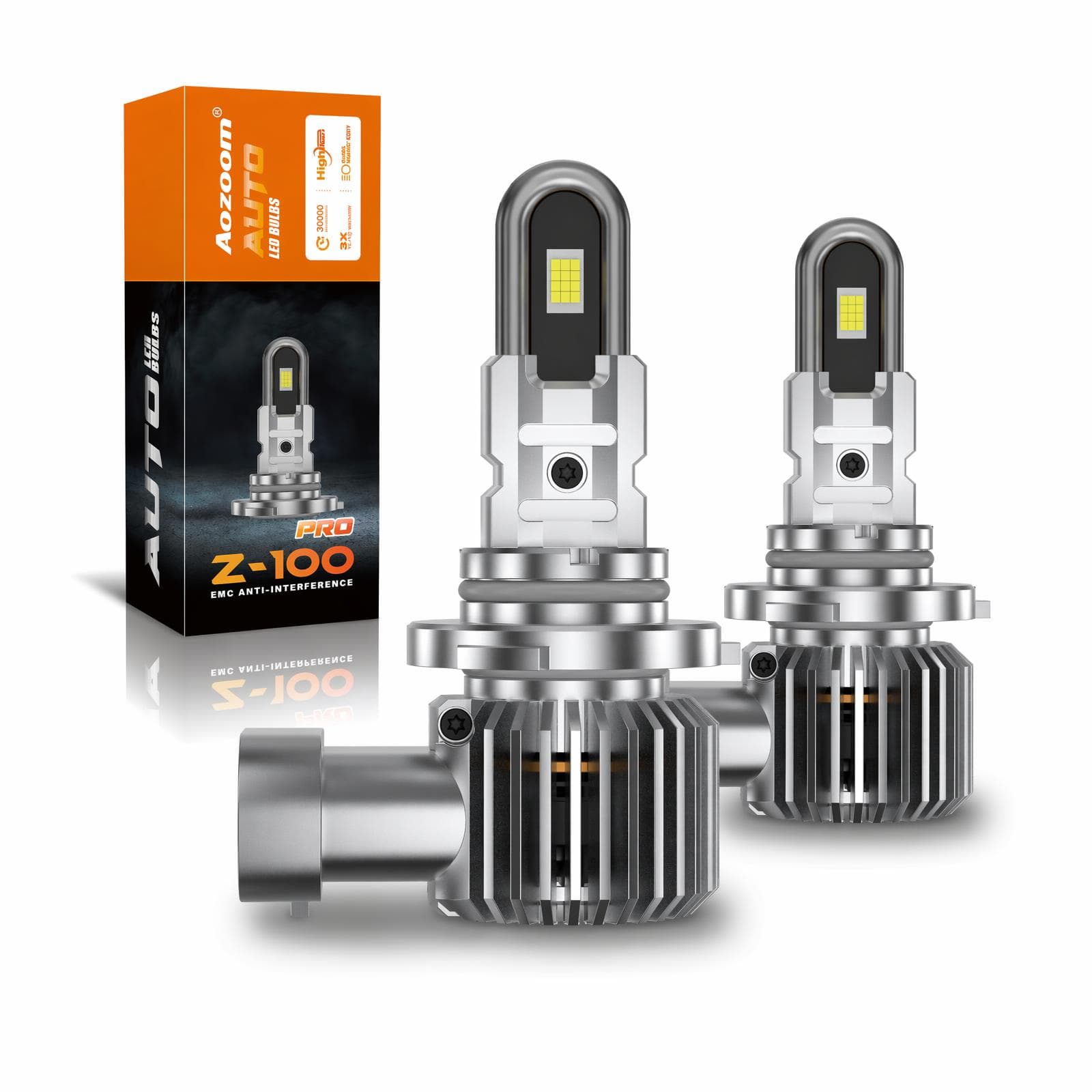 Aozoom Z-100 Pro Series 9006 LED Bulbs, Brightness 8000LM 70W thumbnail 1