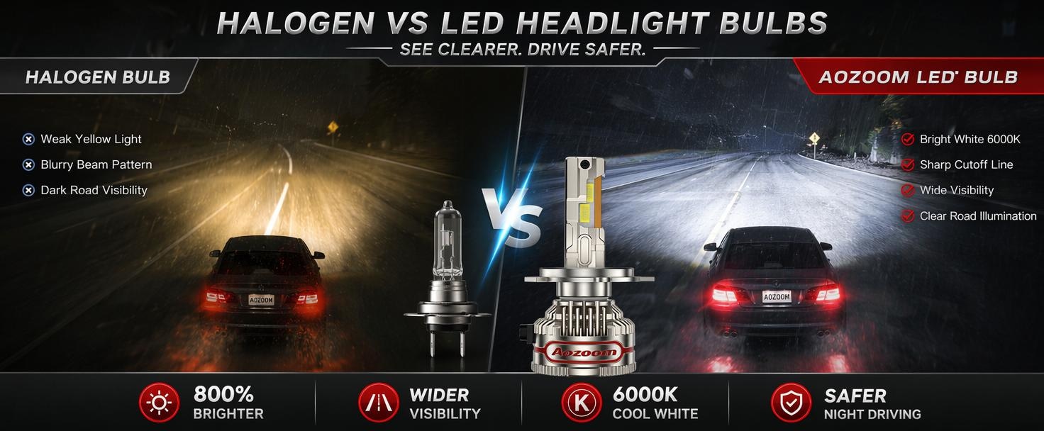 Aozoom Z-200 Pro Series H11 LED Bulbs, Brightness 16000LM 150W detail 4