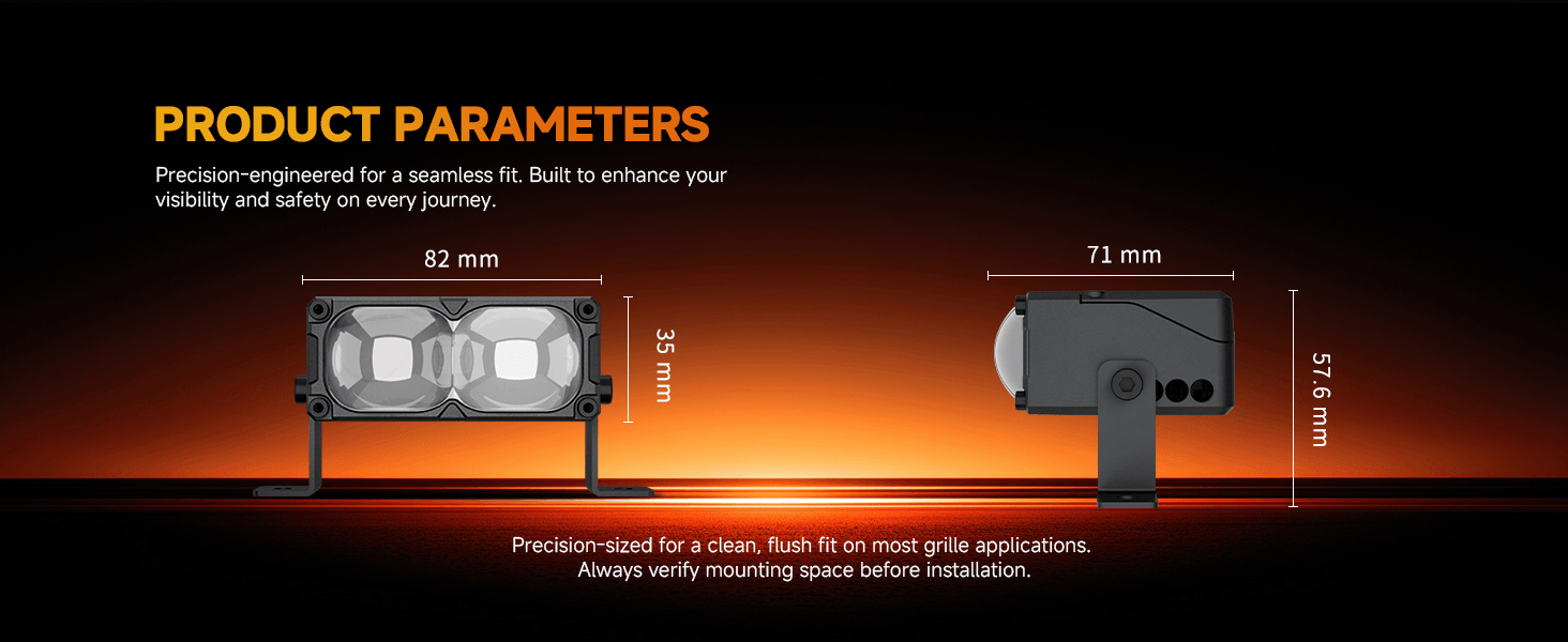 Aozoom Off-Road Series W-6 External Light, White Light detail 10
